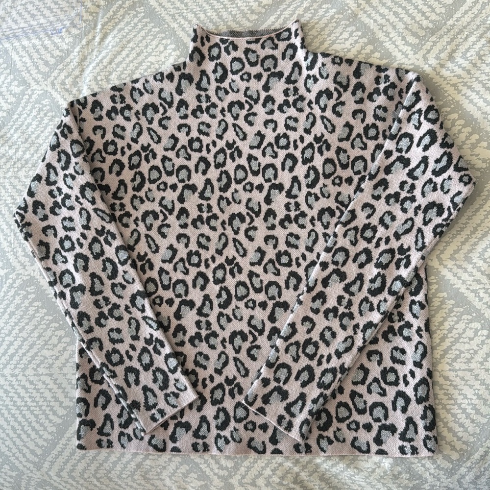 Lilac Leopard Print Sweater Cynthia Rowley - Small